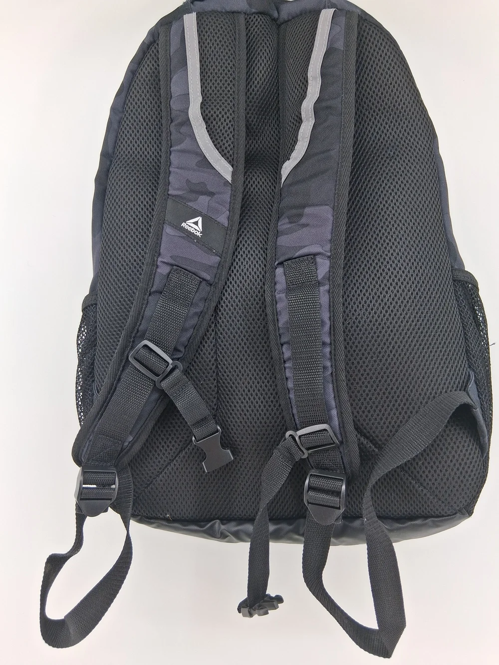 Reebok Black & Charcoal Camo Daypack